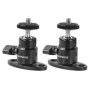 2Pcs CAMVATE Wall Bracket Holder 1/4" Mini Ball Head Kit fr Surveillance System