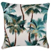 NNEDSZ Cushion Cover-With Piping-Palm Trees Natural-60cm x 60cm