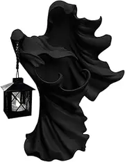 New Faceless Witch Hell Messenger with Lantern Resin Realistic Statue Sculpture for Halloween Scary Looking Decor