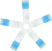 PLAFOPE Precision Scale Hair Dye Applicator Bottles 5pcs Comb Toner Bottles for Hair Dye Comb Oil Dispensers