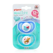 2pc Pigeon Baby Light Mini Pacifier Feeding Soother Dummy 12m+ Large Assorted