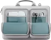 [Generic] Computer Cases for Laptops | Protective Computer Bag Mens Laptop Bag,Beautiful Laptop Shoulder Bag Laptop Briefcase for Computer Charger Cables, Gray, Refer to description