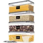 4PCS Kitchen Dry Food Storage Containers Airtight Pantry Containers with Lids AU