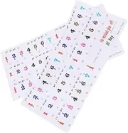 Yardwe 2 Sheets Piano Keyboard Stickers for Beginners Adhesive Decals Easy to Install Remove Teaching Tool for Music Education Enhance Learning Experience