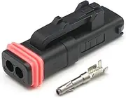 BIZOCA 2Pin 132015-0071 132015-0072 Off Road Connector Plug Assembly Male Female Automotive Connector Additional Terminal(132015-0071)