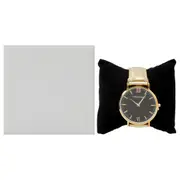 AO-187 Hygge - Gold-Black Leather Strap Watch by Andreas Osten for Women - 1 Pc Watch