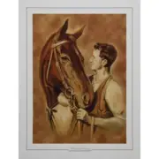 Horse Racing Bobby and Tommy - Phar Lap and Tommy Woodcock Print Only
