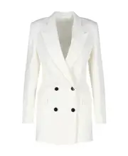 double-breasted blazer dress UK10 White