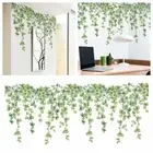 Home Decoration Eucalyptus Leaves Decal Green Plant Vine Wall Stickers
