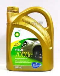 在飛比找Yahoo!奇摩拍賣優惠-【易油網】【缺貨】BP 5W40 VISCO 7000C 高