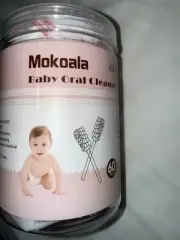 Mokoala 60Pcs Baby Tongue Cleaner Disposable Toothbrush &6 NUK Silicone Pacifier