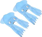 [EXQUIMEUBLE] 2pcs Crazy Octopus Hat for Lightweight Costume Headwear for Festivals Parties Travel Accessories Fun Quirky Sea Party Cap for Men Women