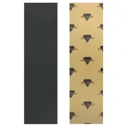 Black Diamond Skateboard Grip Tape Sheet Black 9" x 33" Griptape