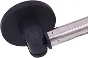 YYST Type B 39.5" Magnetic Curtain Rods for Metal Doors Magnetic Rod Extends for Iron and Steel Place, Magnetic Cafe Curtain Rod- W Magnets (Black-1)