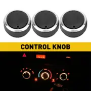 For Toyota Vios 2002-06 Control Knobs Heater A/C Temperature HVAC Fan Black 3PCS (for: Toyota)