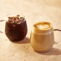 在飛比找ETMall東森購物網優惠-【2只裝】HARIO日本耐熱玻璃家用水杯果汁茶杯牛奶咖啡杯R