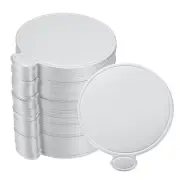 100pcs Mini Cake Boards, Mousse Cake Cardboards Round for Cake Base(Silver Tone)