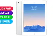 Apple iPad AIR 2 Wifi + Cellular (32GB, Silver) - Refurbished (Excellent)