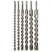 6 Piece CARBIDE TIPPED BIT, Masonry Drill Bit set, SDS Plus!!
