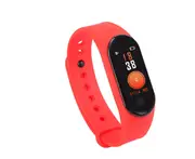 Color Screen M3 Smart Watch Heart Rate Blood Oxygen Monitor Fitness Exercise Sports Bracelet-Red