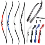 66" Takedown Recurve Bow 20-40lbs 23" Aluminum Riser Archery Hunting Competition