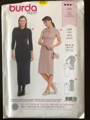 Burda Style Sewing Pattern Gathered Neck Dress UNCUT FF Sizes 8-18