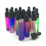 Glass Dropper Bottle - Essential Oil Tube 10ml Perfume Samples Vial Bottles 5Pcs