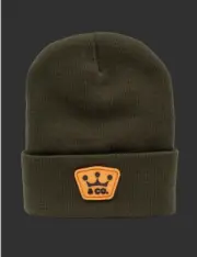 Scotty Cameron SOLD OUT Cameron Crown & CO Beanie Olive/Yellow /Black