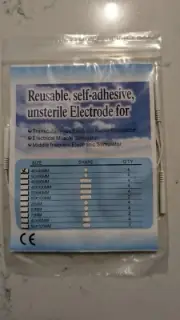 124 electrode pads 40mmx40mm for TENS Machine, electrical stimulation