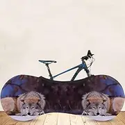 Dust-Proof Bicycle Wheel Cover Cycling Bike Wheels Storage Bag Wolf Pattern Indoor Bicycle Protective Gear MTB Bicycle Cover (Color : 11, Size : for Bike 20 29in)
