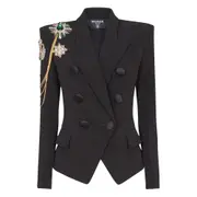 [Balmain] Balmain Double-breasted Blazer 38 FR BLACK