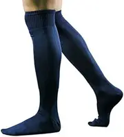 [mmknlrm] DB Knee Soccer Football Baseball Socks High Men Long Over Sock Sport Socks Mens Socks Size 11 13 (Dark Blue, One Size), Dark Blue, One Size