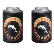 NRL Insulated Can Cooler - Dolphins - Stubby Cooler - Twist Top Lid