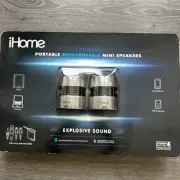 i Home Rechargeable Mini Portable Speakers USB Connection