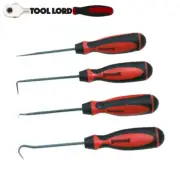 Sidchrome 4 Piece Mini Non-Slip Pick & Hook Set for "O" Ring Removal SCMT70673