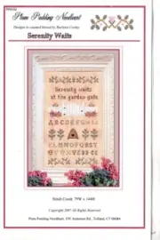 Plum Pudding Needleart ~Serenity Waits ~ Cross Stitch Pattern