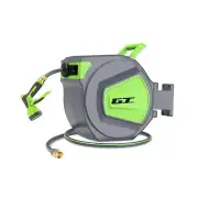 Retractable Garden Hose Reel, 1/2 in x 100 ft Water Hose Reel, Wall Mounted, ...
