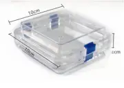 2Pcs Hinged Display Box Jewelry Box Membrane Denture False Teeth Case 10X10X4mm