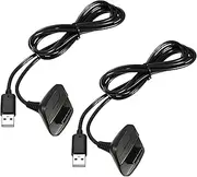 QUMOX 2Pack 1.5m Charging Cable for Xbox 360, Wireless Controller USB Charging Cable Compatible with Microsoft Xbox360 / Xbox 360 Slim Wireless Game Controllers