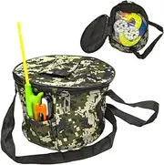 Gupcaqosjw Fishing Tackle Organizer Bag | Fishing Gear Organizer Storage Bag,Foldable Fishing Accessories Tool Storage Case for Outdoor Activities, Hiking