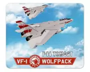 VF-1 Wolfpack F-14 Tomcats In The Clouds Mouse Pad 1/4 Inch Thick