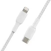 Belkin BoostCharge Braided USB-C Cable (1m/3.3ft) - White