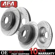 Front & Rear Drilled Disc Brake Rotors for Acura TSX 2003-2007 Honda Accord