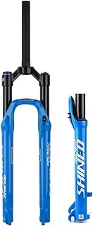 ZECHAO Lightweight Alloy MTB Bicycle Suspension Fork, 120mm Travel 1-1/8" Disc Brake 9mm Axle QR Air Front Fork for 27.5/29in *1.25-2.5in Tires
