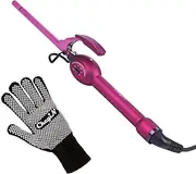 Single-tube 9mm Super Small Mini Tourmaline Ceramic Curling Iron / Wand Pear Hair Curler Roller
