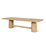 Josif 2.8m Elm Dining Table - Natural