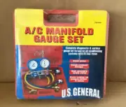 NOS US General A/C Manifold Gauge Set Factory Sealed Original Case Mod. # 92649