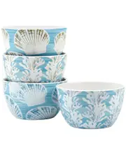 Certified International Beyond The Shore Set of 4 Ice Cream Bowls