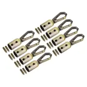 0.43" Cord End Cap Terminator Cord Finding for Tassel Jewelry Making 8Pcs Bronze