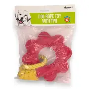 Dog Rope Toy With TPR Chew Toy For Dental Health